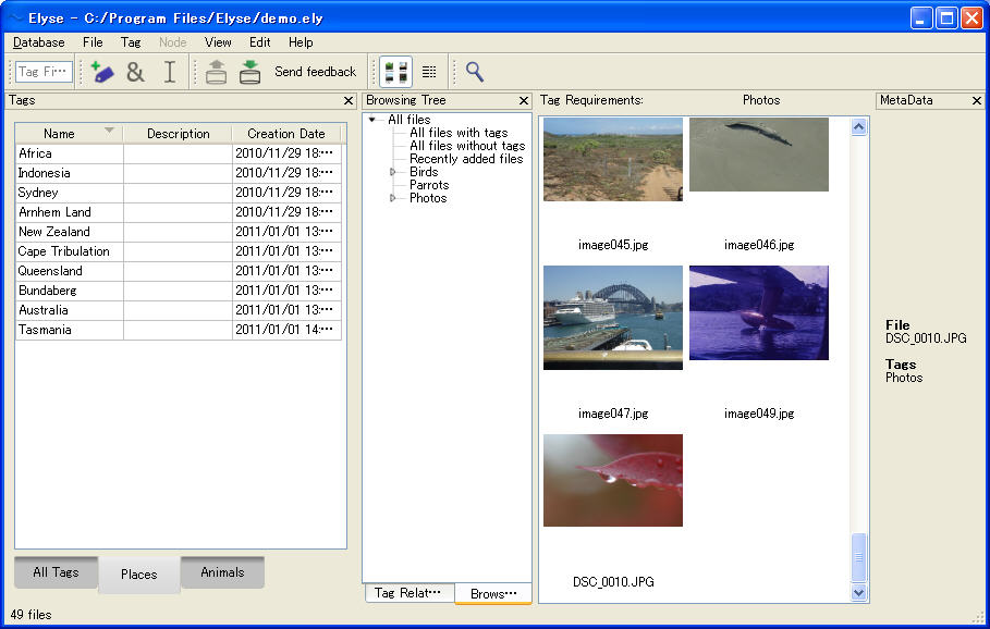 ファイルにタグを付けて管理出来る便利なフリーソフト 写真やエクセルファイルなど全てのファイルを登録出来ます Elyse Pcあれこれ探索