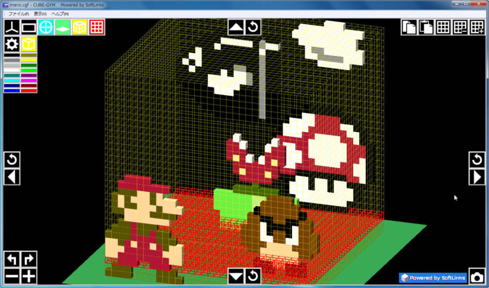 ドット絵のキャラクタを作成出来るフリーソフト 3d空間に直接ペイントしてjpg画像に Cube Gym Pcあれこれ探索