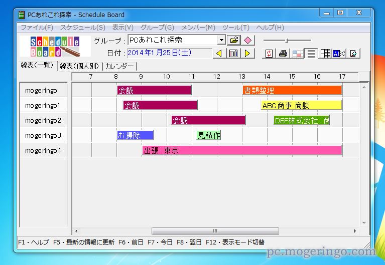 無料なグループウェア 小中規模向けのスケジュール共有可能なフリーソフト Schedule Board Pcあれこれ探索