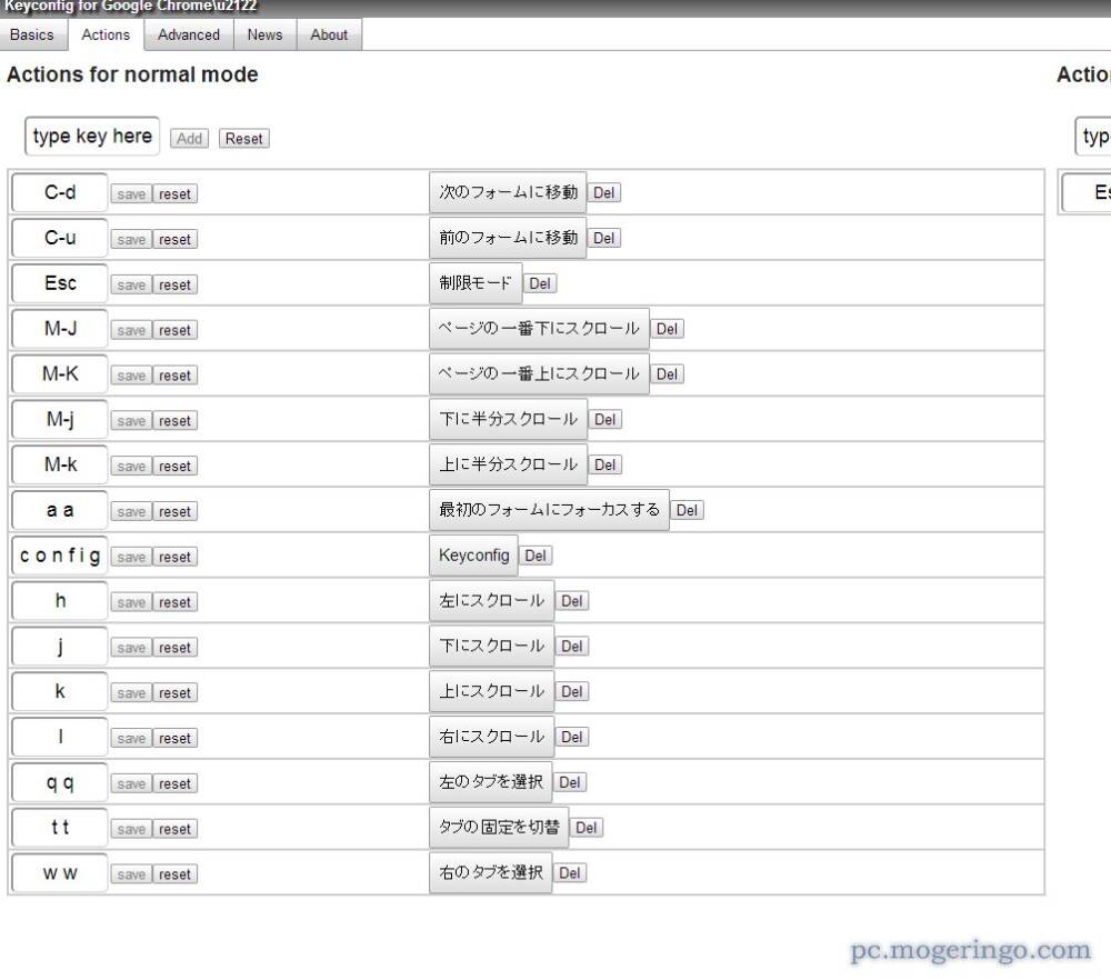 Chromeを便利に ショートカットキーを作れるchrome拡張機能 Keyconfig Pcあれこれ探索