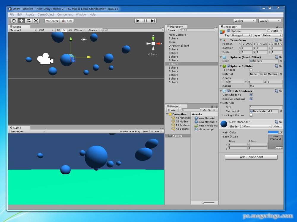 無料で3dゲームを作成できる開発ソフト Unity が面白いぞ Pcあれこれ探索