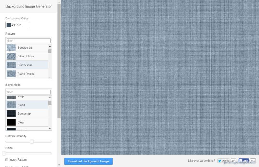 シンプルなパターン背景画像を作成できるwebサービス Background Image Generator Pcあれこれ探索