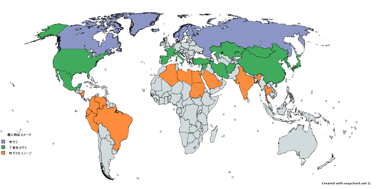 世界地図に自由に色づけ 凡例などをつけて画像を作成できるwebサービス Mapchart Pcあれこれ探索