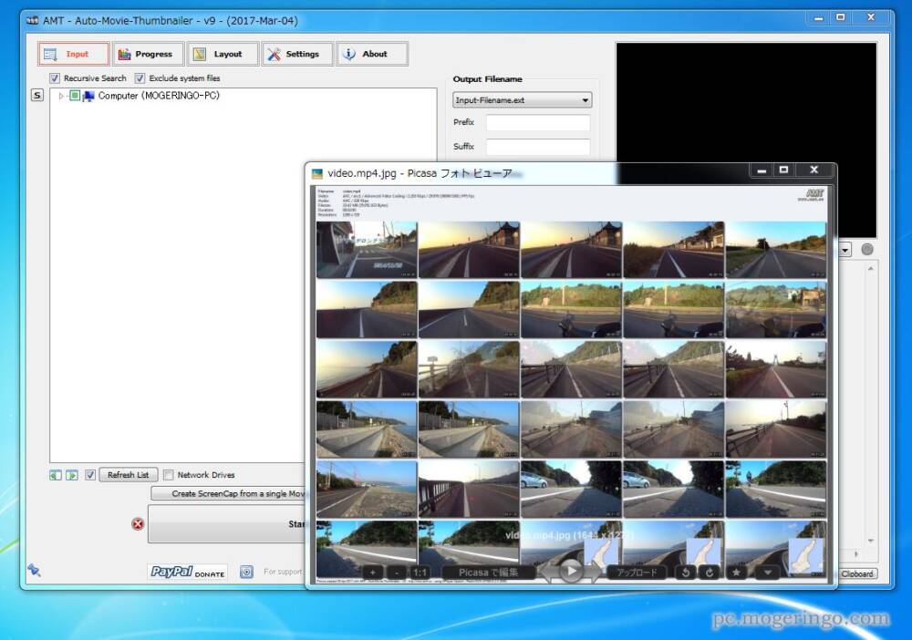 動画のサムネイル画像を自動生成してくれるフリーソフト Auto Movie Thumbnailer Pcあれこれ探索