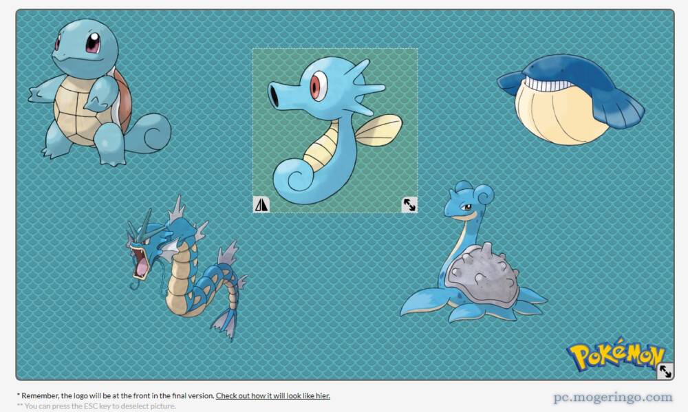 好きなポケモンを並べて壁紙が作れるwebサービス Pokemon Wallpaper Games Maker Pcあれこれ探索