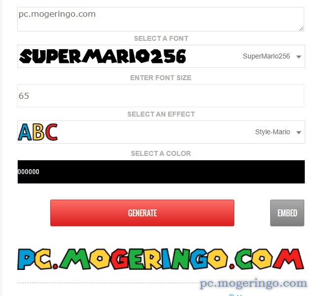 スーパーマリオなフォントロゴを作成できるwebサービス Super Mario Font Pcあれこれ探索