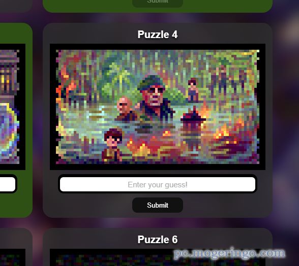 AIが作ったピクセルアートから映画タイトルを当てるクイズ『PixelQuiz』　