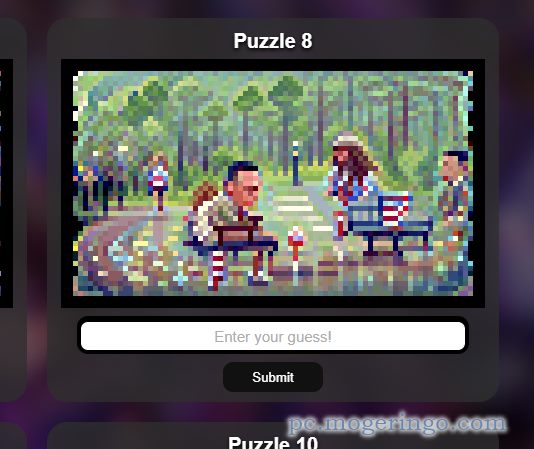 AIが作ったピクセルアートから映画タイトルを当てるクイズ『PixelQuiz』　