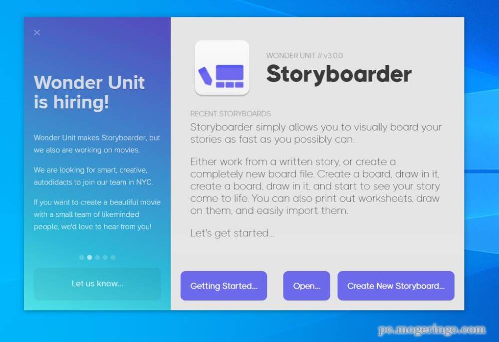 ストーリーを簡単に可視化できるストーリーボードを作成できる無料ソフト 『Storyboarder』