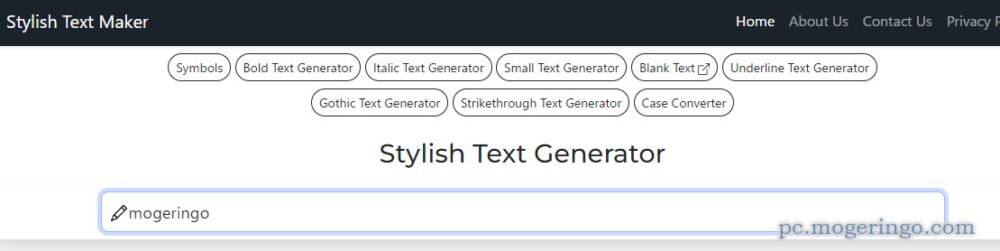 入力したテキストをUnicode文字で装飾してくれるWebサービス 『Stylish Text Generator』