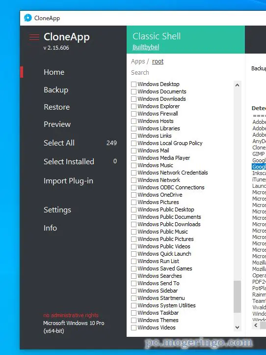OSや対応アプリの設定を一括バックアップできるPC移行に便利なソフト 『CloneApp』