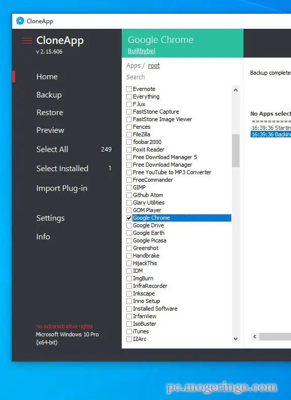 OSや対応アプリの設定を一括バックアップできるPC移行に便利なソフト 『CloneApp』