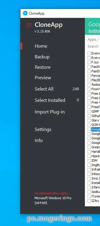 OSや対応アプリの設定を一括バックアップできるPC移行に便利なソフト 『CloneApp』