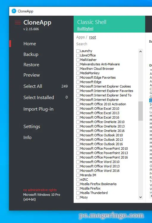 OSや対応アプリの設定を一括バックアップできるPC移行に便利なソフト 『CloneApp』