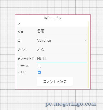 Web上でデータベース設計を作成、保存や出力も可能なWebサービス 『WWW SQL Designer』