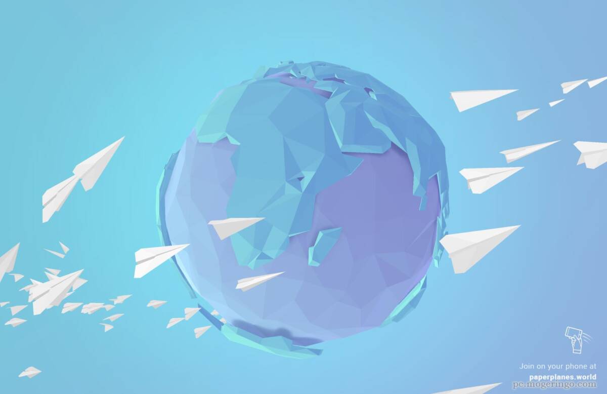 飛ばした紙飛行機が世界中の誰かに届く幻想的なWebサービス 『Paper Planes』