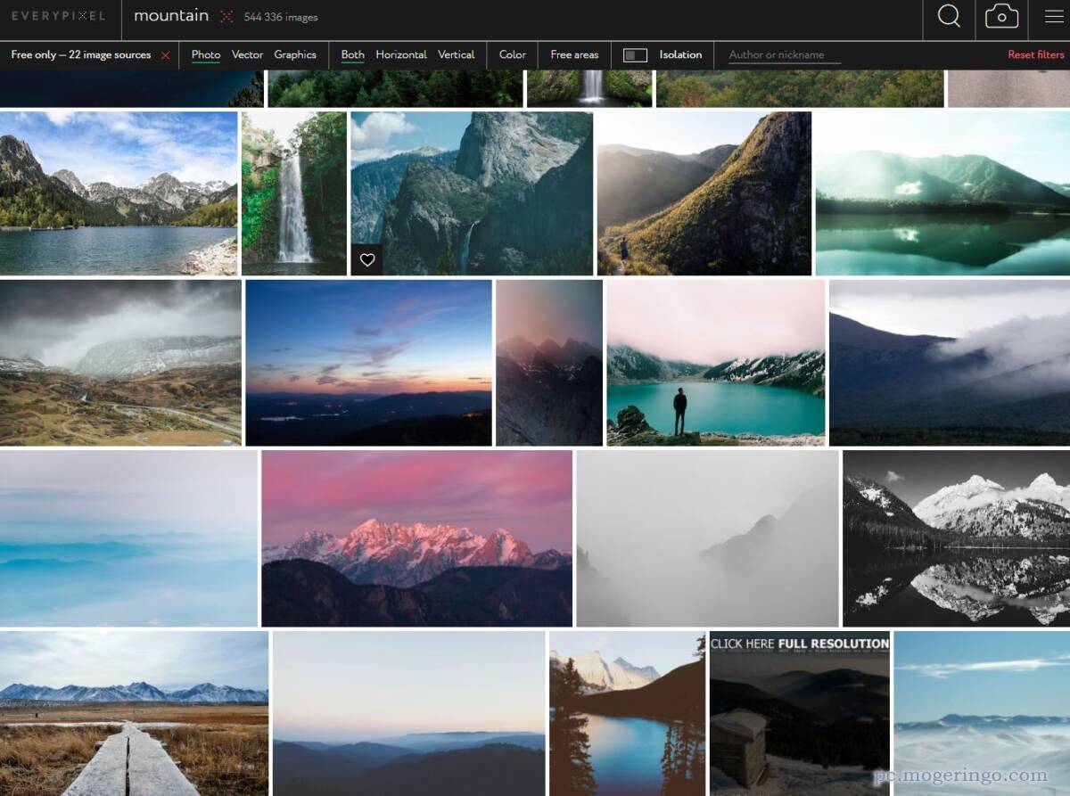 50ストックフォトサイトから無料で使える写真を検索できるWebサービス 『everypixel』