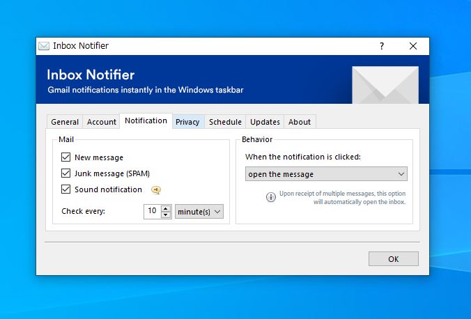 Gmailのメール受信通知を教えてくれるソフト 『Inbox-Notifier』