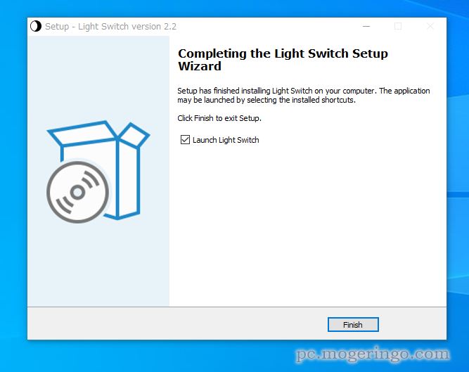 1クリックでライト・ダークテーマに切替できるソフト 『Light-Switch』