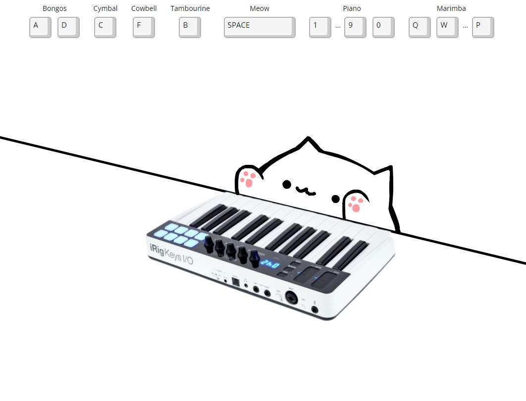 Web上で可愛いネコが演奏するWebサービス 『Bongo Cat』