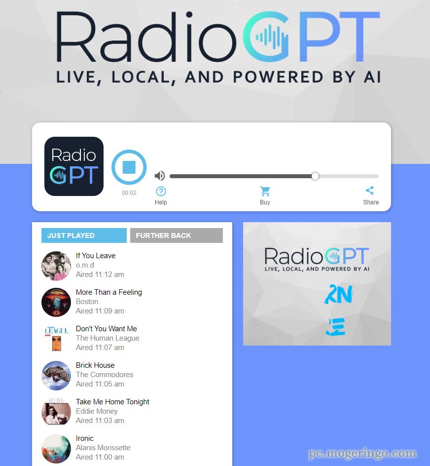 完全自動によるAIラジオ局、音楽やニュースも配信するWebサービス 『RadioGPT』