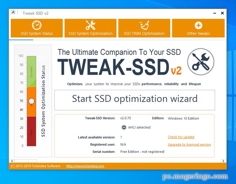 SSDに最適化してPCのパフォーマンスを向上させるソフト 『Tweak-SSD V2』