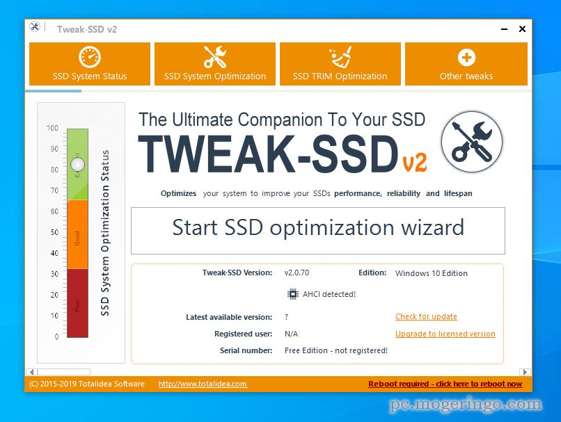 SSDに最適化してPCのパフォーマンスを向上させるソフト 『Tweak-SSD V2』