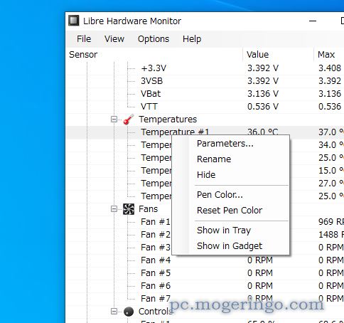 PCのハードウェア情報、CPUやメモリ、GPU情報をリアルタイムに表示するソフト 『Libre Hardware Monitor』