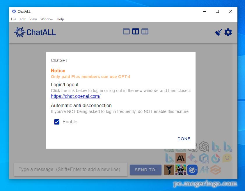 ChatGPTやBing、Bardに対応!! 複数AIチャットに一斉に質問できるソフト 『ChatALL』
