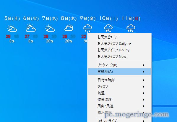 【Tips】デスクトップに雨雲レーダーをオシャレに表示する方法