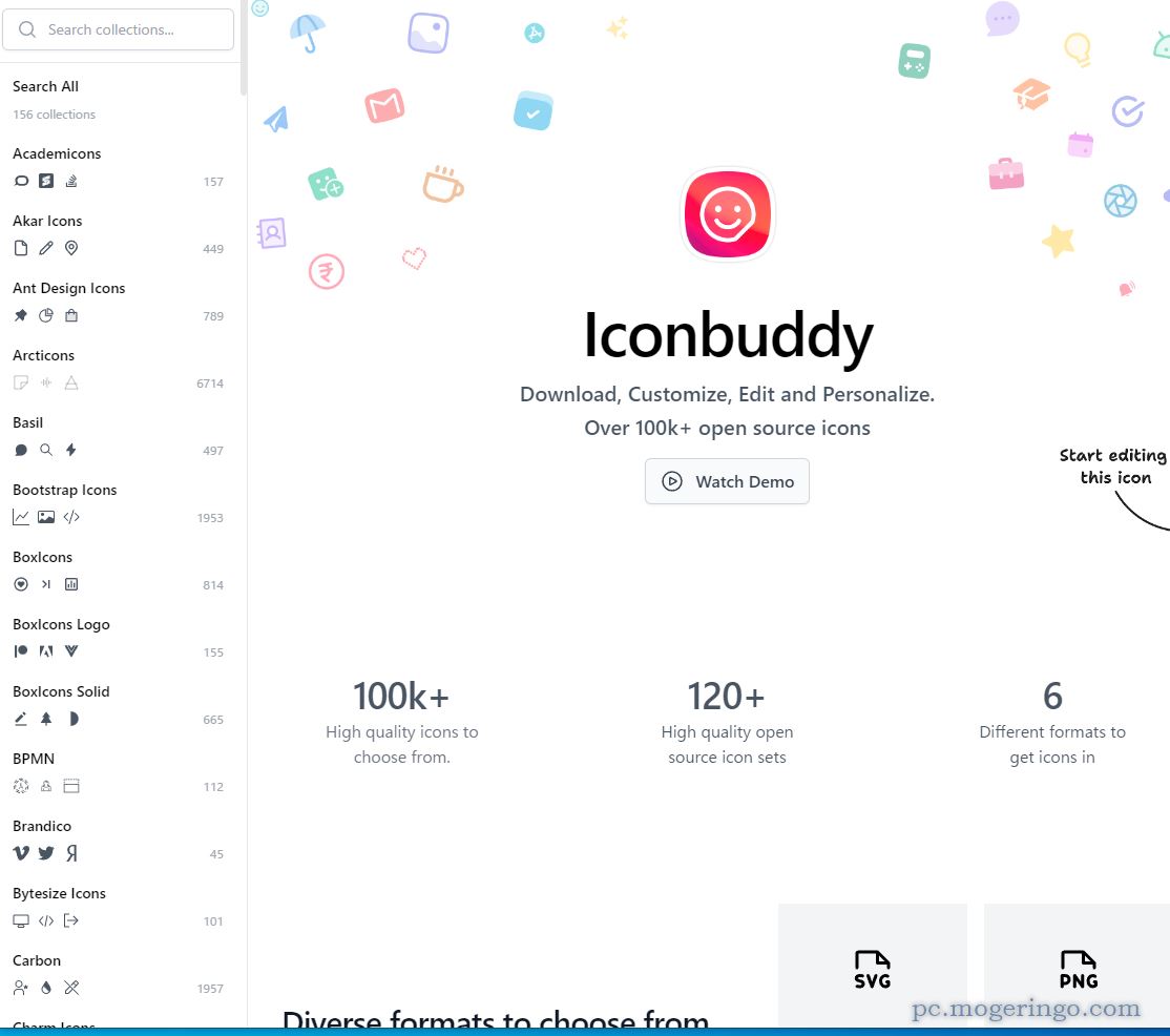 10万以上のオープンソースなアイコンを自由にカスタマイズ・ダウンロードできるWebサービス 『Icon buddy』