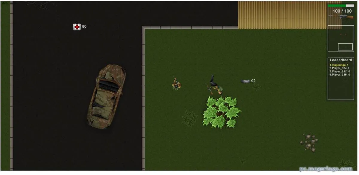 すぐに遊べる見下ろし型バトルロイヤルゲーム 『The Pixel Warrior』