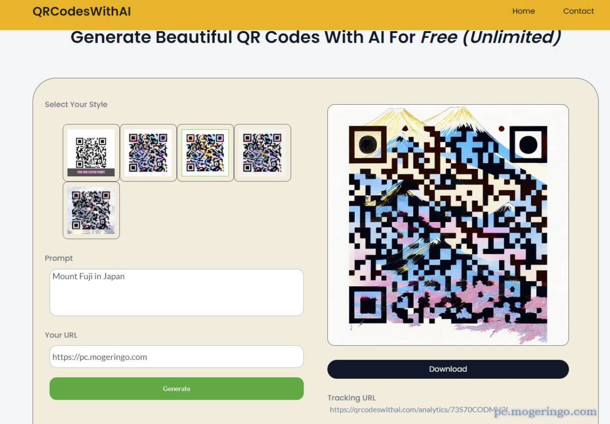 無料で無制限にアートQRコードを作成できるWebサービス 『QRCodesWithAI』