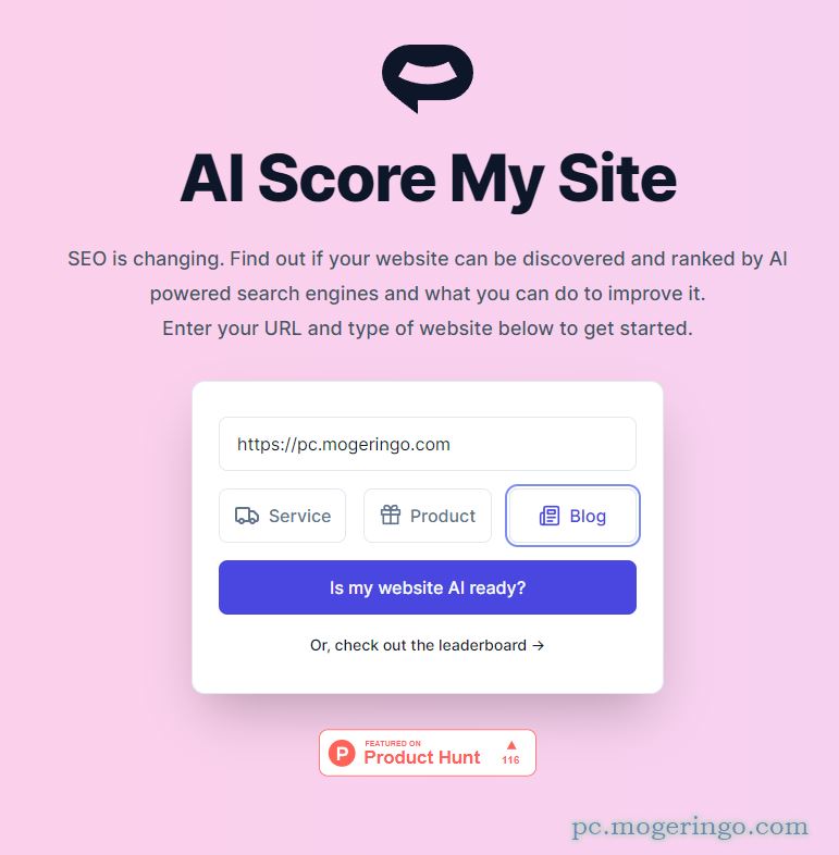 アカウント不要!! SEO視点でサイトやブログを採点してくれるWebサービス 『AI Score My Site』