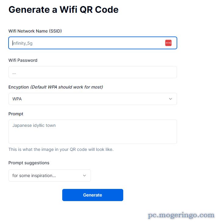 無線パスワードをQRで共有、オシャレなQRをAI生成できるWebサービス 『Wifi QR Code Generator』