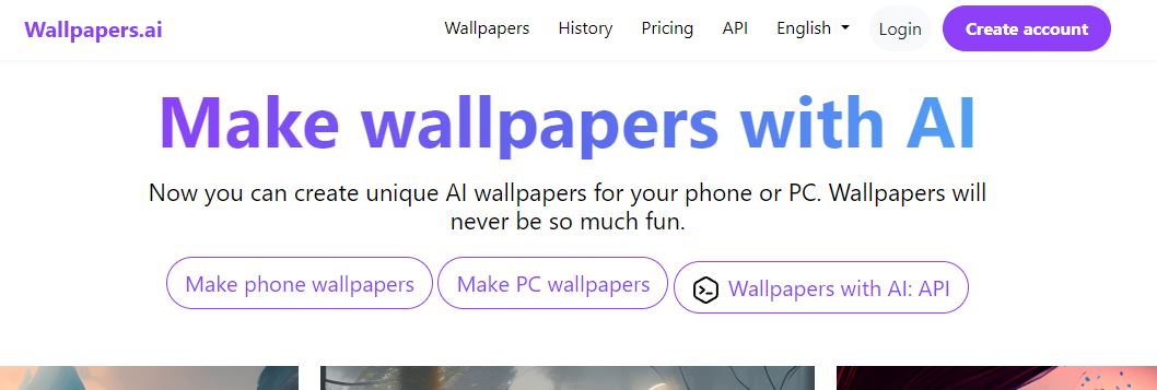 PCやスマホの壁紙をAIが生成してくれるWebサービス 『Wallpapers.ai』