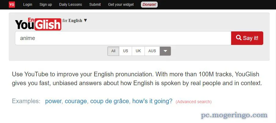 単語からYouTube動画を検索!! フレーズで動画検索できるWebサービス 『YouGlish』