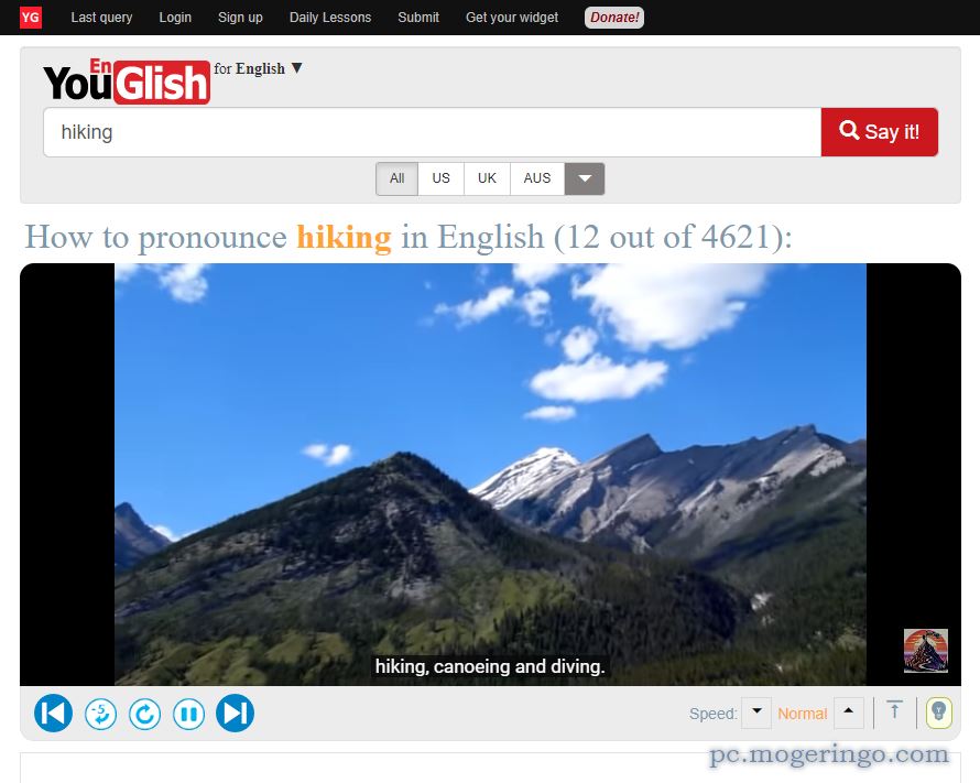単語からYouTube動画を検索!! フレーズで動画検索できるWebサービス 『YouGlish』