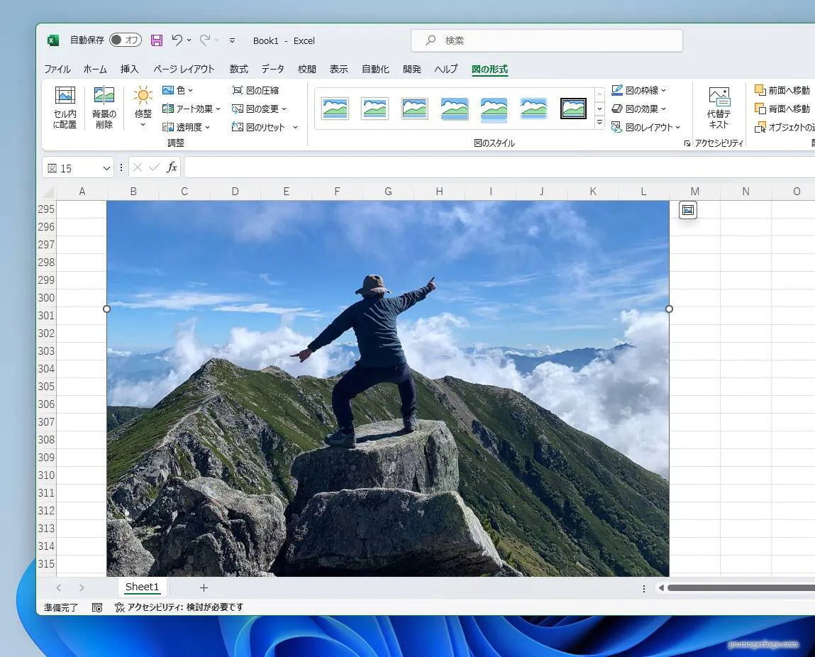 Tips】画像挿入でファイルサイズが大きいExcelを全ての画像を圧縮する