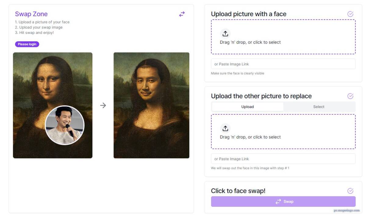 顔写真を入れ替えて遊べるAIを活用したWebサービス 『FaceAiSwap』