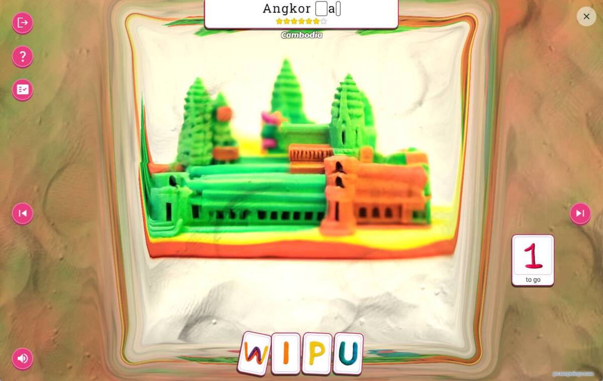 粘土から各国の世界遺産を答えていくWebゲーム 『Un-Dough!』