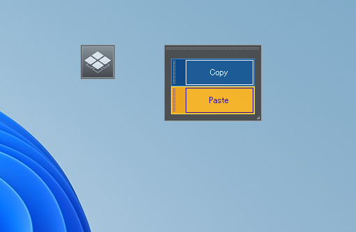 デスクトップにショートカットキーやプログラム起動ボタンを配置できるフリーソフト 『FloatingButton』