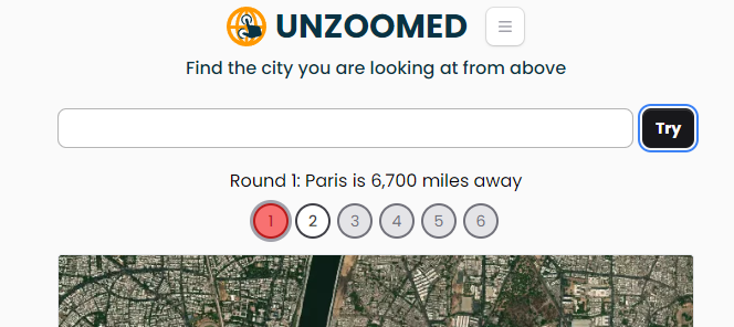 ズーム禁止!! 表示された地図がどの都市かを当てるゲーム 『Unzoomed』