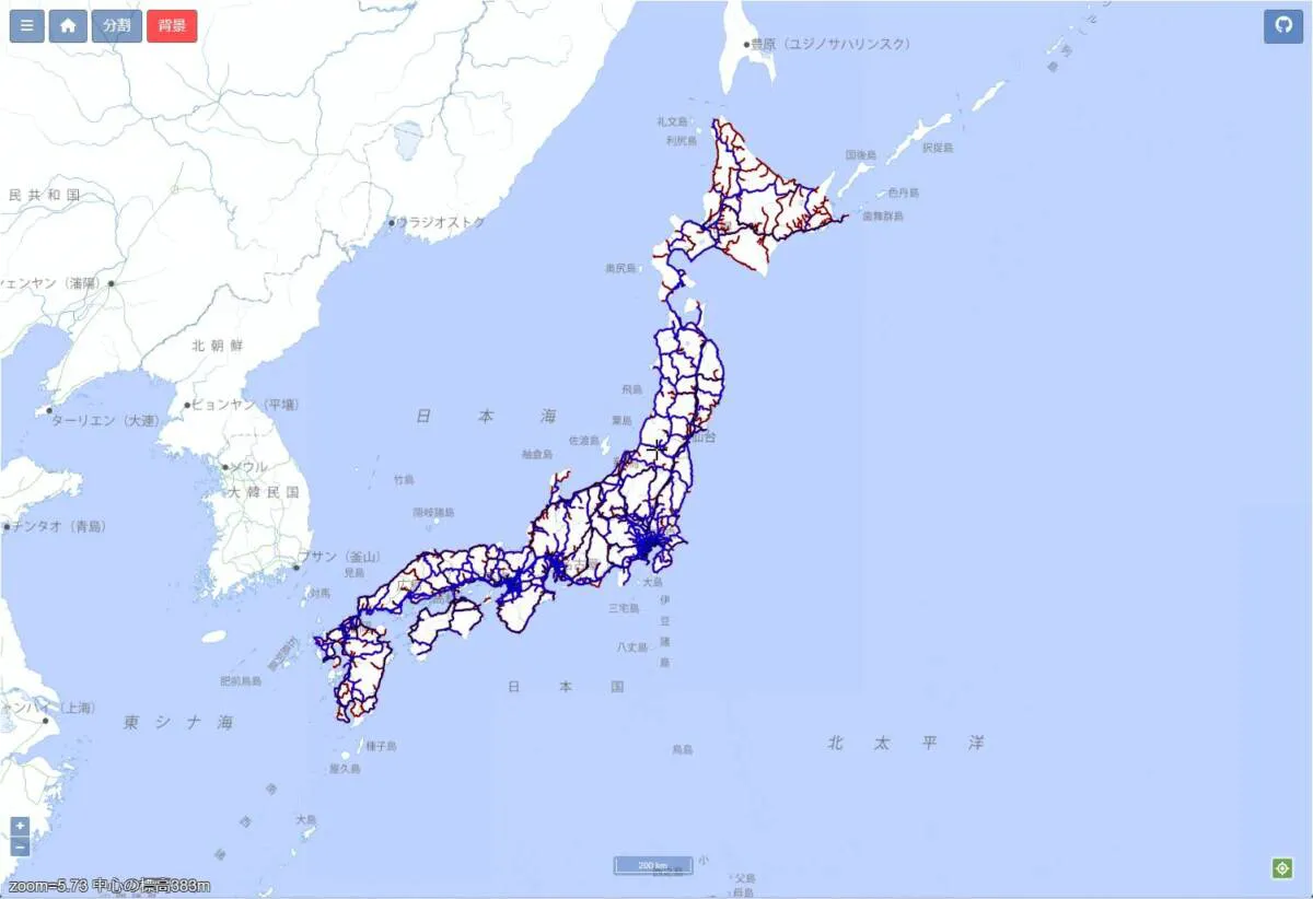 全国の鉄道の軌跡、廃線になった軌跡を表示するWebサービス 『open-hinata』
