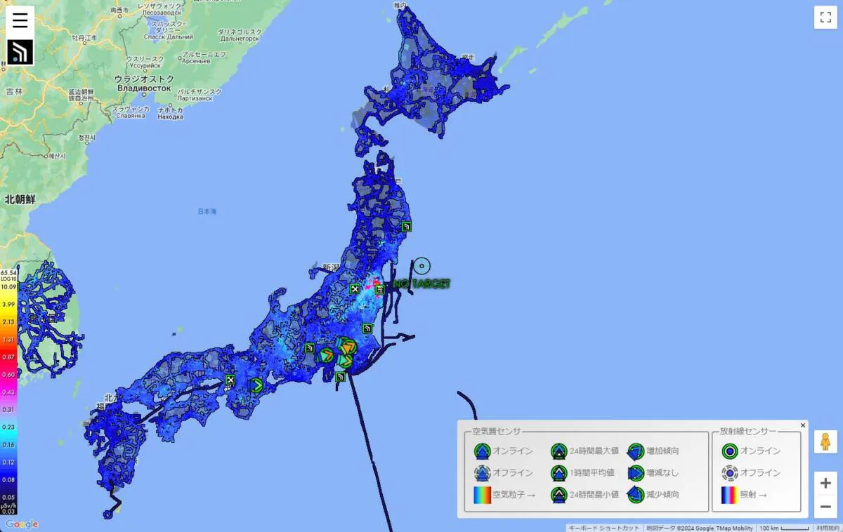 世界中の大気、放射線量を計測してマッピングするWebサービス 『Safecast Map』