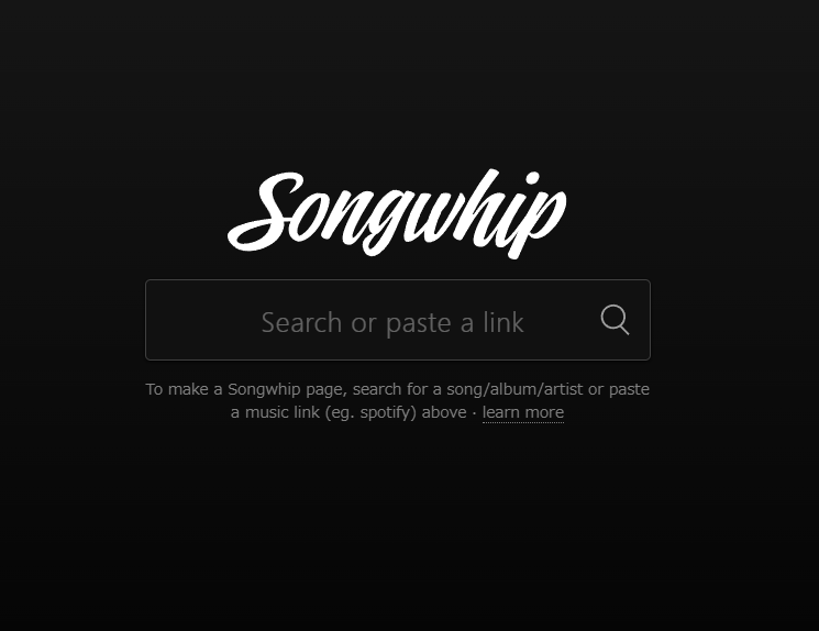 様々な配信サービスで音楽、アーティストやアルバムを共有可能なWebサービス 『Songwhip』