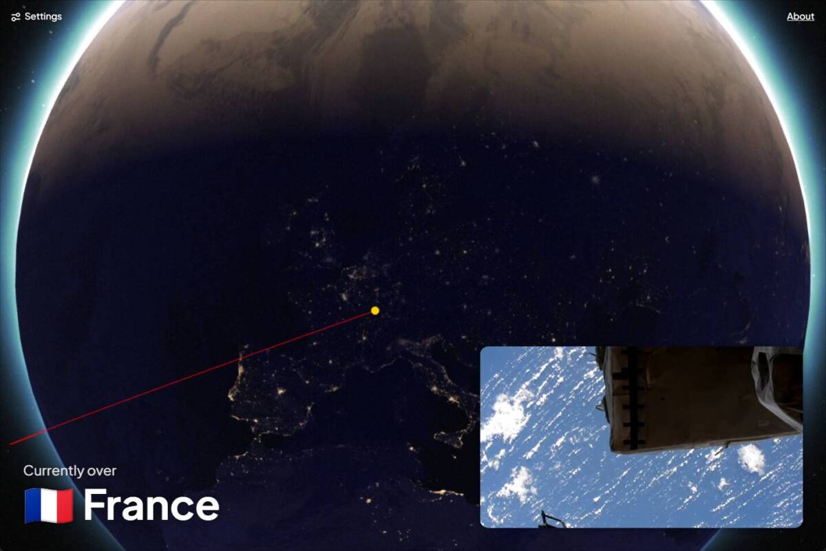 リアルタイムなISSの映像と位置を確認できるWebサービス 『3D ISS Tracker』
