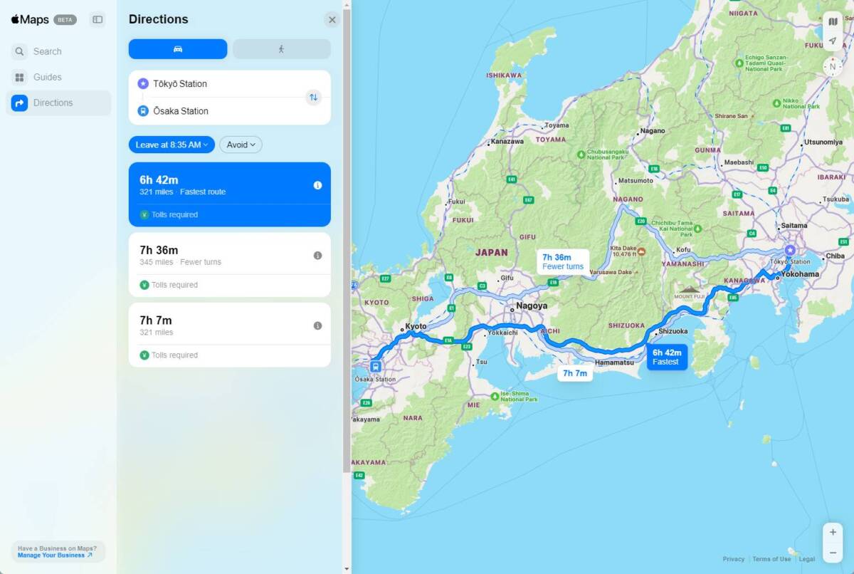 遂に!! AppleマップがWeb上で誰でも見れるように 『Apple Maps on the Web』