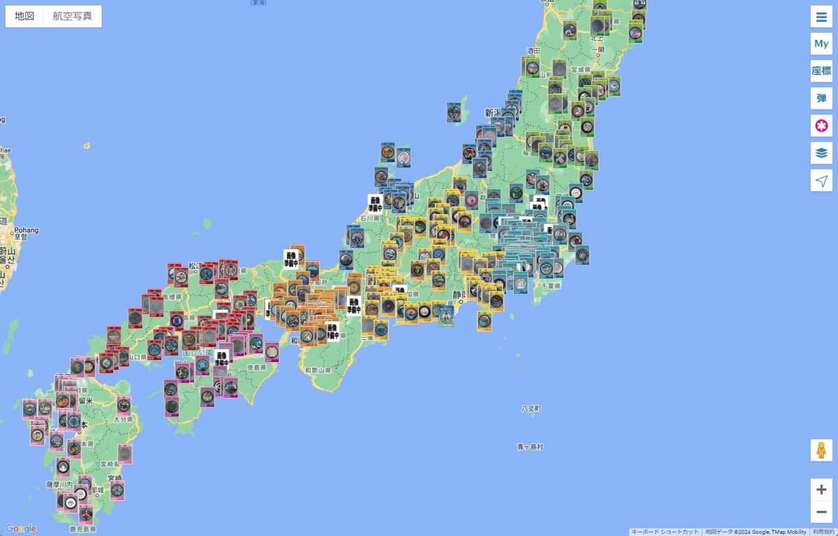 日本全国のマンホールカードをマップ上に表示したWebサービス 『マンホールカードマップ』