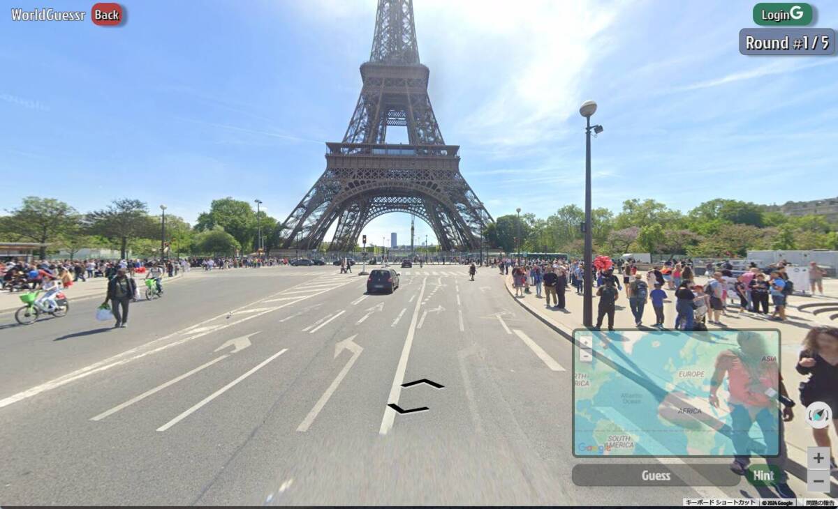 無料で遊べるGeoGuessrみたいなWebゲーム 『WorldGuessr』